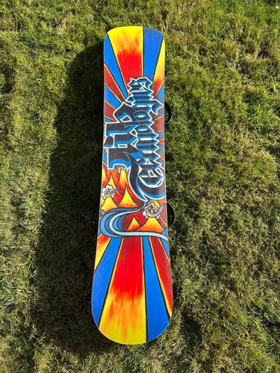 Junior Snowboard with Bindings and Travel Bag