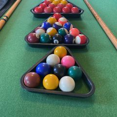 " POT BLACK" Snooker table and Pool table.