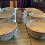 Nicholas Mosse new lavender 7 piece set , 6 bowls and a cylinder jug . Bowls are 6 inches in diameter and jug is 4 and a half inches in height Image 3