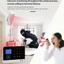 Wireless WIFI GSM Home Security Mobile Phone Alarm System For Tuya Smart Life APP With Motion Sensor Detector Compatible With Alexa & Google Image 2