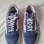 vans old skool multi paint Size 6 eu 37 blue I'm great condition Image 3
