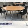 NEW 1.8M Round Office/Canteen Tables X 3 Image 4