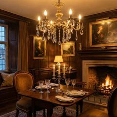 Solid brass old chandelier thick arms and brass candle covers