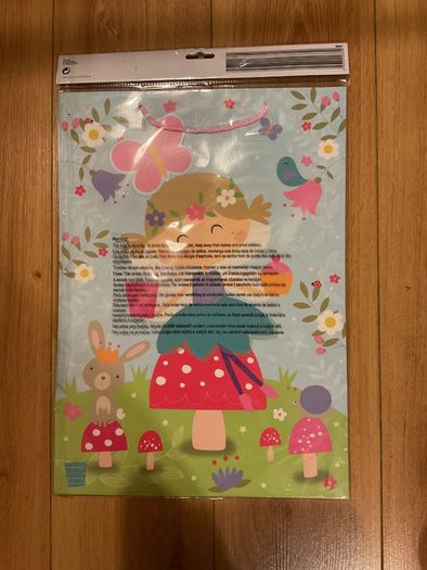 2 Extra Large Unicorn and Fairy Gift Bags - New
