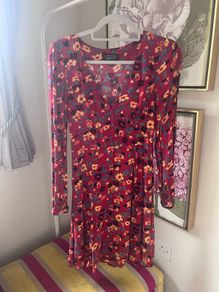& Other Stories Floral Red Dress