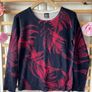 jumper Bnwt navy cashmere with leaf pattern medium Image 10