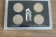 Set of Queen Elizabeth II Coronation Anniversary Crowns from 1953 1978