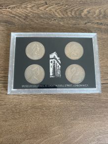 Set of Queen Elizabeth II Coronation Anniversary Crowns from 1953 1978