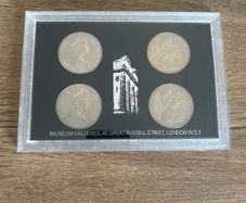 Set of Queen Elizabeth II Coronation Anniversary Crowns from 1953 1978