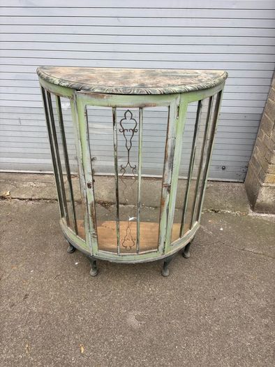 Half round cabinet