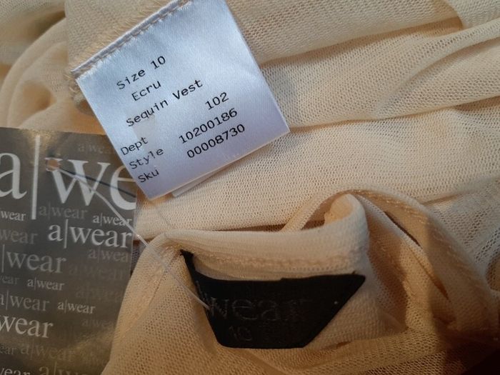 New top tag attached