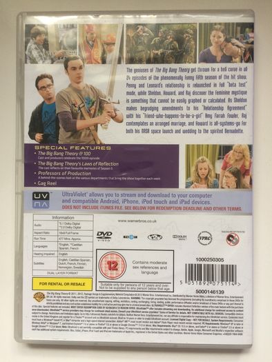 The Big Bang Theory (Complete Seasons 1-7) [DVD TV Boxset]