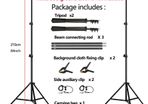 Photography Studio Backdrop Stand Photo Video Studio Background Stand Backdrop Support System Kit Scenery Shelf Frame Light Kit