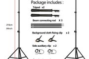 Photography Studio Backdrop Stand Photo Video Studio Background Stand Backdrop Support System Kit Scenery Shelf Frame Light Kit