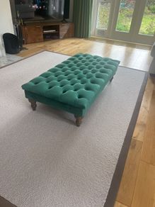 Chesterfield Upholstered Footstool- Coffee Table Chesterfield style deep buttoned