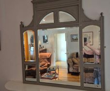 Vintage painted Overmantle