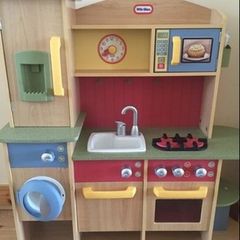little tikes wooden kitchen