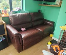 3 seater leather recliner couch