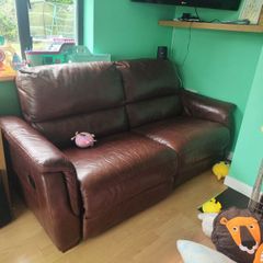 3 seater leather recliner couch