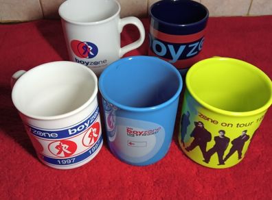 Boyzone Collectable  Mugs  X 5