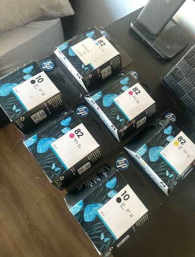 HP Genuine Printer Ink Cartridges HP 10 and HP 82 (Black, Cyan, Magenta, Yellow)