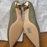 Jimmy Choo Light Bronze Glitter Pointed-Toe Pumps Size 40 Box and Dust Bags Image 4