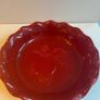 Emile Henry French Ceramic Artisan  apple Embossed Ruffled Pie Dish Image 6