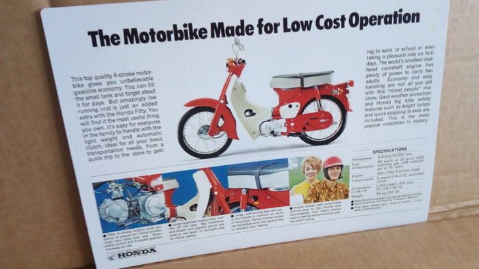 Honda 50 70 90 classic bike reproduction media posters