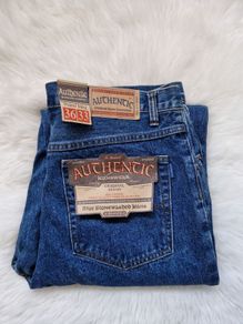 Authentic Original Basic Denim Jeans Blue Stonewashed Waist 36 Leg 33 100% Cotton