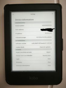 Kobo eReader 16GB + Case  Excellent Condition