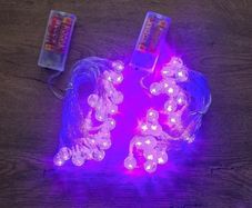 Halloween string lights - purple balls