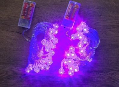 Halloween string lights - purple balls
