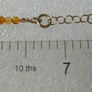 925 Sterling Silver Beaded Bracelet with Orange and Blue Stones Image 8