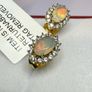 Ethiopian Opal & White Zircon Forest Dew Earring Sterling Silver Image 6