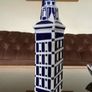 Vintage Galician Abstract Art Sargadelos Tower of Hercules Bottle Image 2