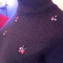 Navy Embellished Jumper Image 2