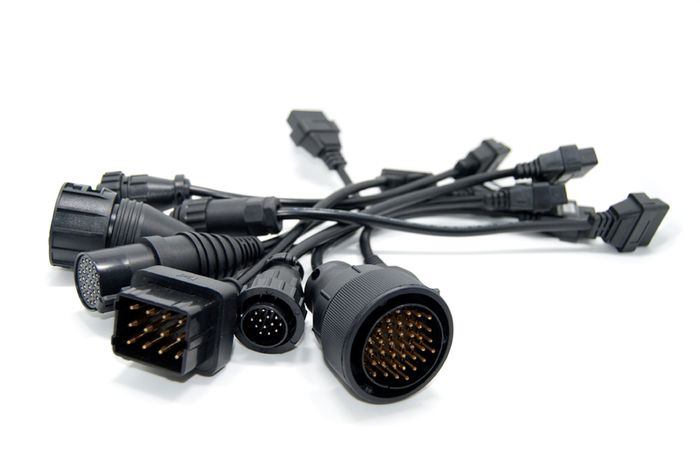 8 Pieces Full Set DS150E Trucks Diagnostic Interface Cables Set