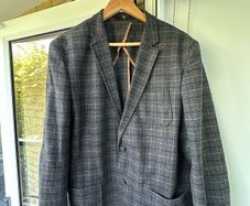 Altinyildiz Classics Wool Blend Checked Blazer Jacket (In.Tes.Pra Fabric) - Size EU 56