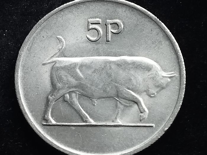 Ireland - 1986 - 5 Pence  - Bull - High Grade - KM.22 - [2017]