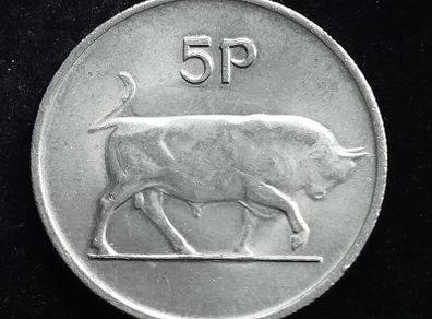 Ireland - 1986 - 5 Pence  - Bull - High Grade - KM.22 - [2017]