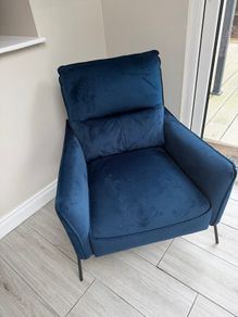 Navy Armchair