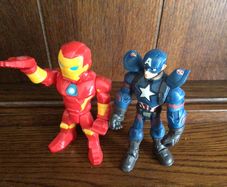 Captain America and Iron Man small 5" Figures