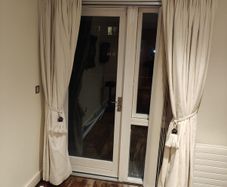 Heavy cotton interlined curtains