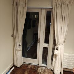 Heavy cotton interlined curtains