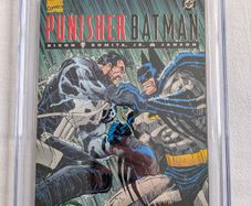 The Punisher  Batman Deadly Knights CBCS / CGC 9.8 Certified Graded Comic Framed  DC Marvel