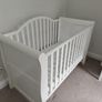 Mamas & Papas Mia Cot Bed (White) - Converts to Toddler Bed Image 2