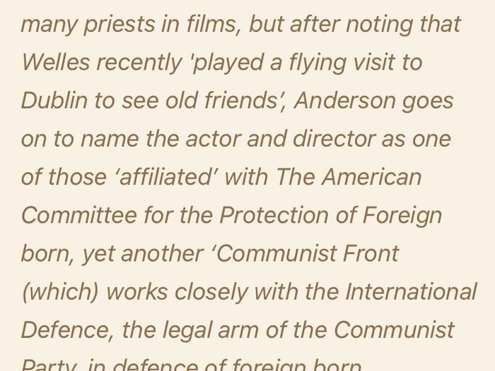 Very Rare Irish Pamphlet Red Stars Over Hollywood highlighting the perceived Communist propogada in the Hollywood movies in the post World War 2 era.