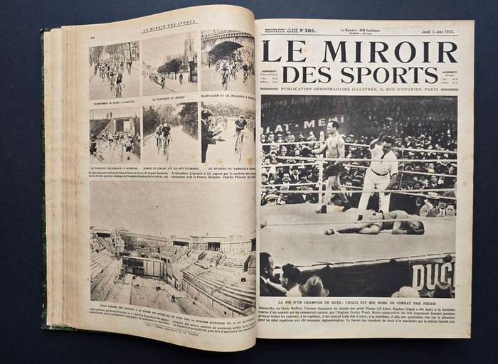 Le Miroir des Sports 1924  1925  Complete Bound Volume 686 Pages Paris Olympics