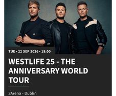 Westlife tickets standings 2
