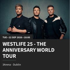 Westlife tickets standings 2